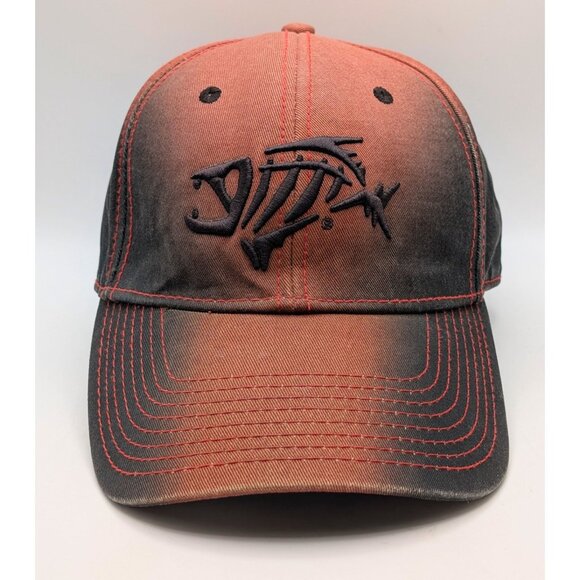 Vintage G Loomis Orange & Black Fade Fear No Fish Cap Hat Strap Back The Game - Picture 2 of 6